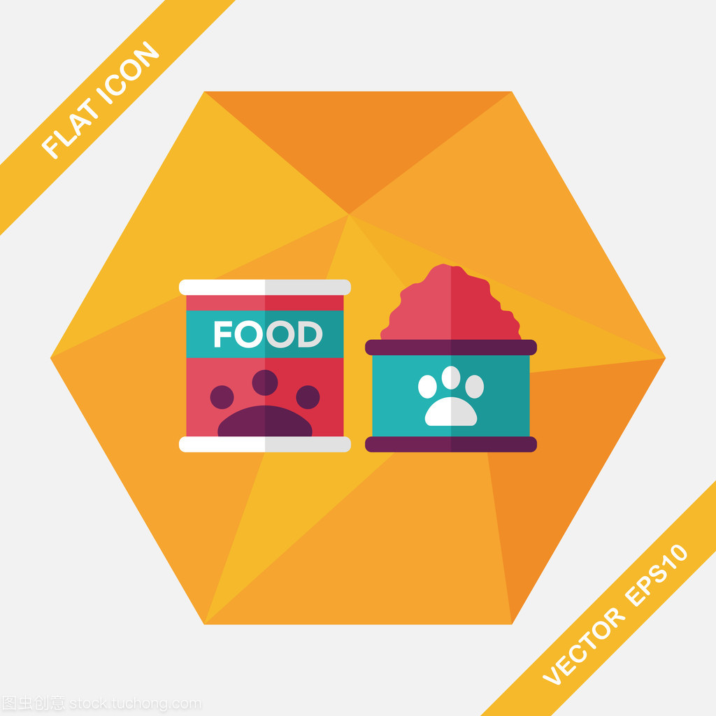 創(chuàng)意解析 寵物狗食品平面圖標(biāo)中的長(zhǎng)影子設(shè)計(jì)藝術(shù)